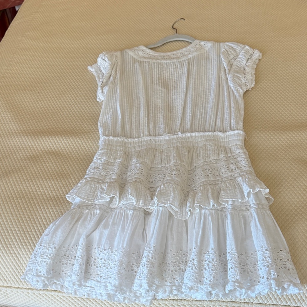 LoveShackFancy White Eyelet Mini Dress - Picture 6 of 6